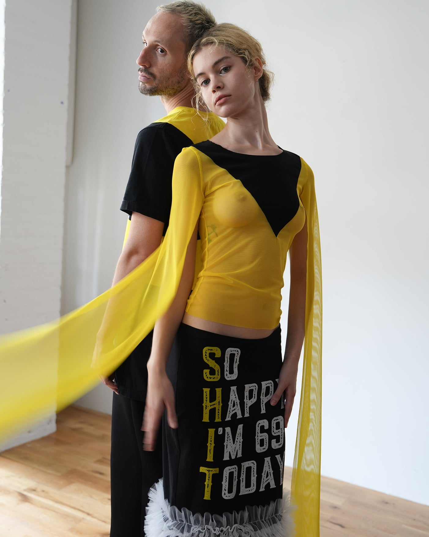 V-neck Cape Sleeve Top