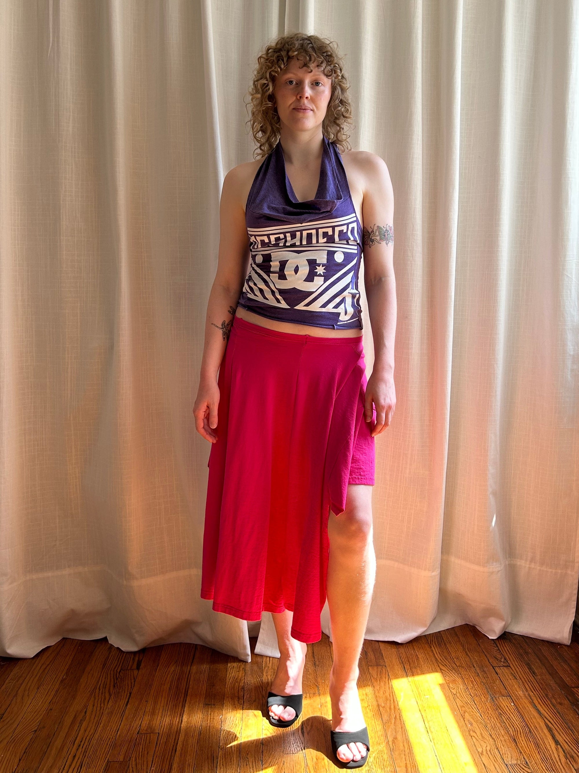 Heather Purple 1of1 Cowl Neck Tank