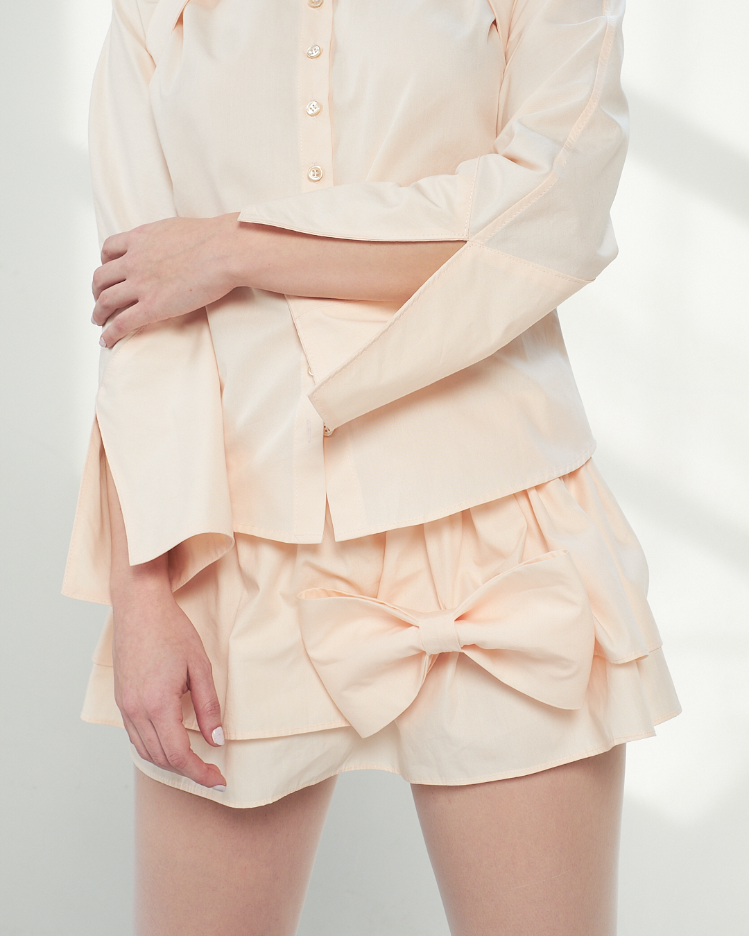 BOW Mini Ruffle Skirt - SAGA NYC